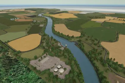 Легендарна 4x Карта Am Nord-Ostsee-Kanal (Kiel Canal) BETA для Farming Simulator 25 — 3