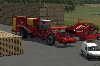 Декоративний Placeable Palox Wooden Pallet Box — Дерев’яний Ящик для Атмосферних Ферм у FS25 — 2