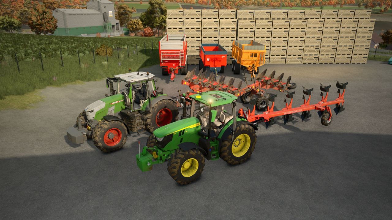 Декоративний Placeable Palox Wooden Pallet Box — Дерев’яний Ящик для Атмосферних Ферм у FS25