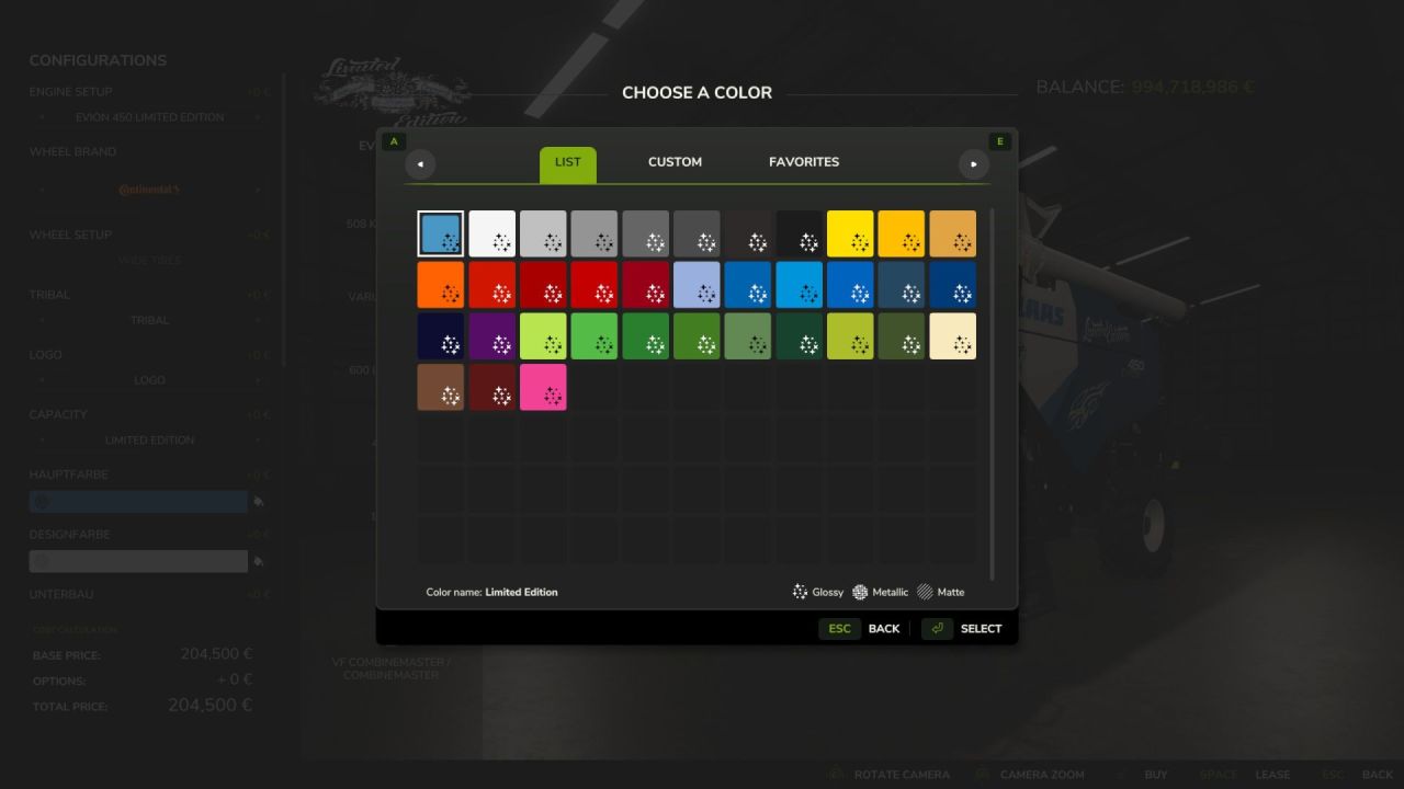 Легендарний Пак Claas Evion 450 Limited Edition — Швидкий Комбайн і Топове Обладнання для FS25