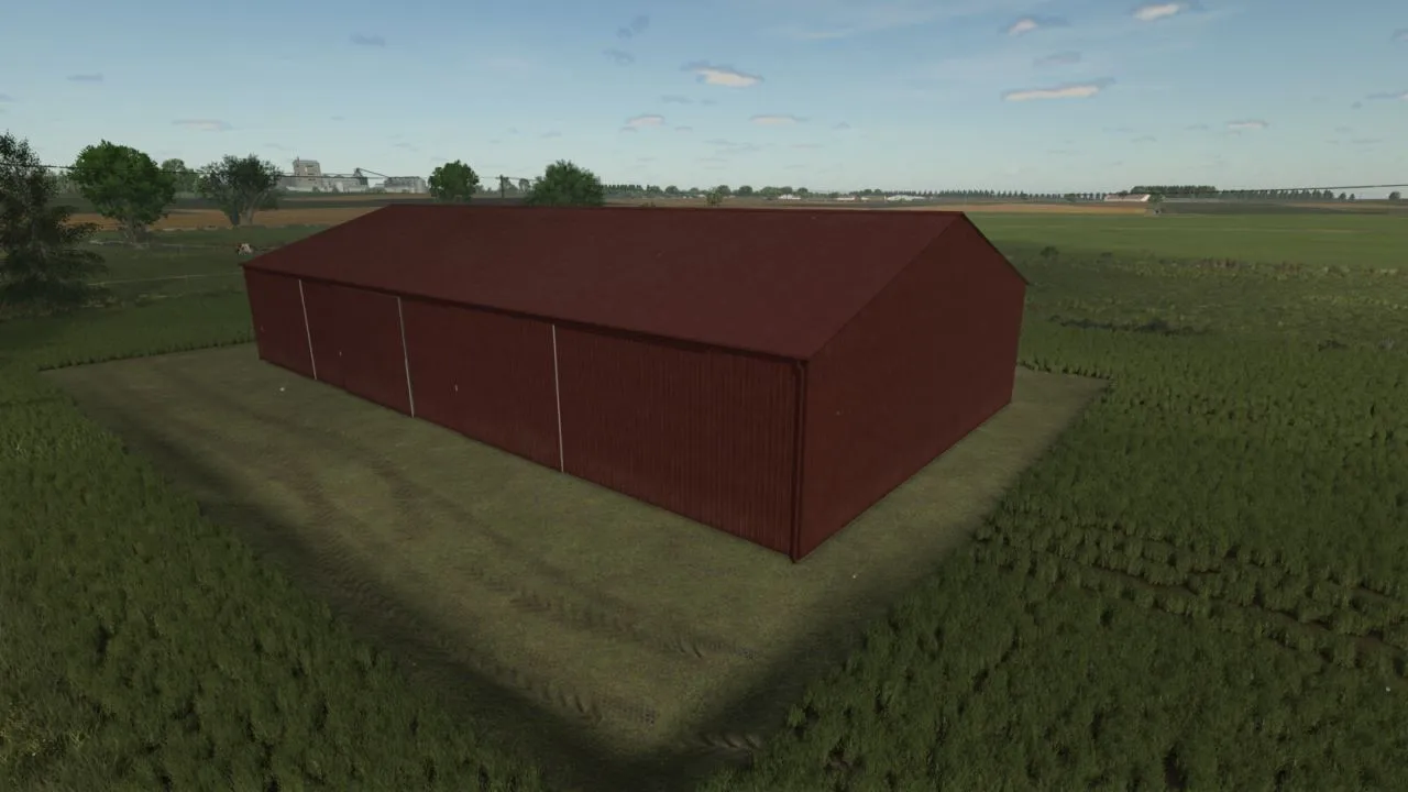 Новий Ангар Hall 30x15 для Farming Simulator 25 — Стильний Навіс для Техніки