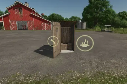 Декоративний Woodtoilet — Оригінальна Дерев’яна Вбиральня з Рідким Гноєм для Farming Simulator 25 — 2