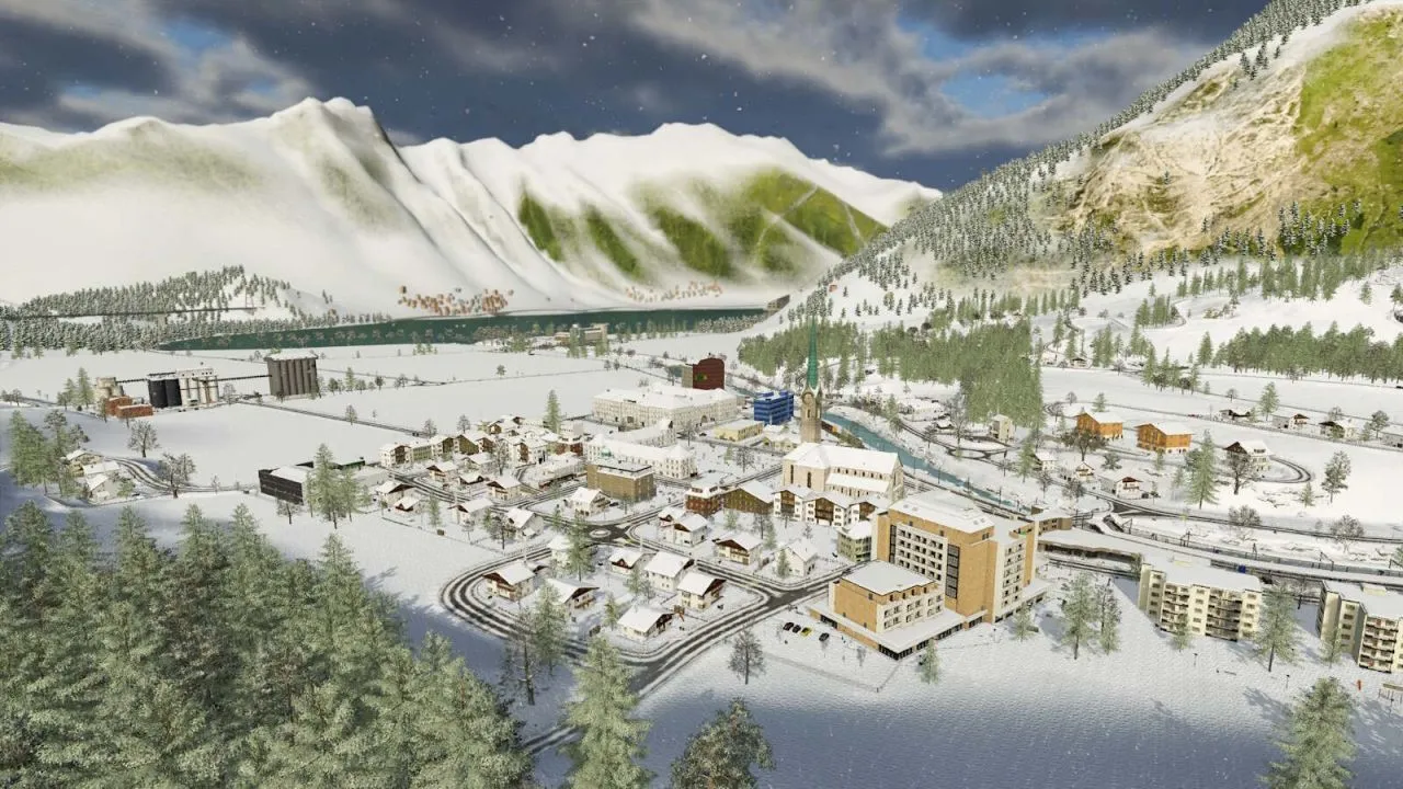 Легендарна Альпійська Карта The Alps для Farming Simulator 25 — Оновлений Erlengrat у Стилі FS25