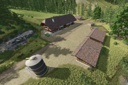 Легендарна Альпійська Карта The Alps для Farming Simulator 25 — Оновлений Erlengrat у Стилі FS25 — 4