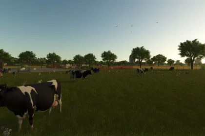 Нова Американська Карта The Elm Rochester — Великі Поля, Виробництва та Потяг у FS25 — 6