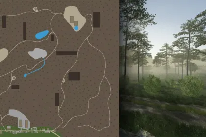 Захоплива Лісова Карта Greenwood Forest для Farming Simulator 25 — Виклик Бруду та Лісозаготівлі — 2
