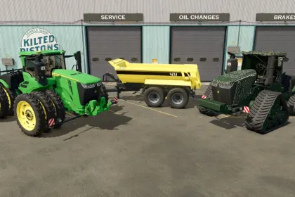 Потужний Пак John Deere 4213 Pack: Трактори 9R/9RX і Причіп для Farming Simulator 25 — 1