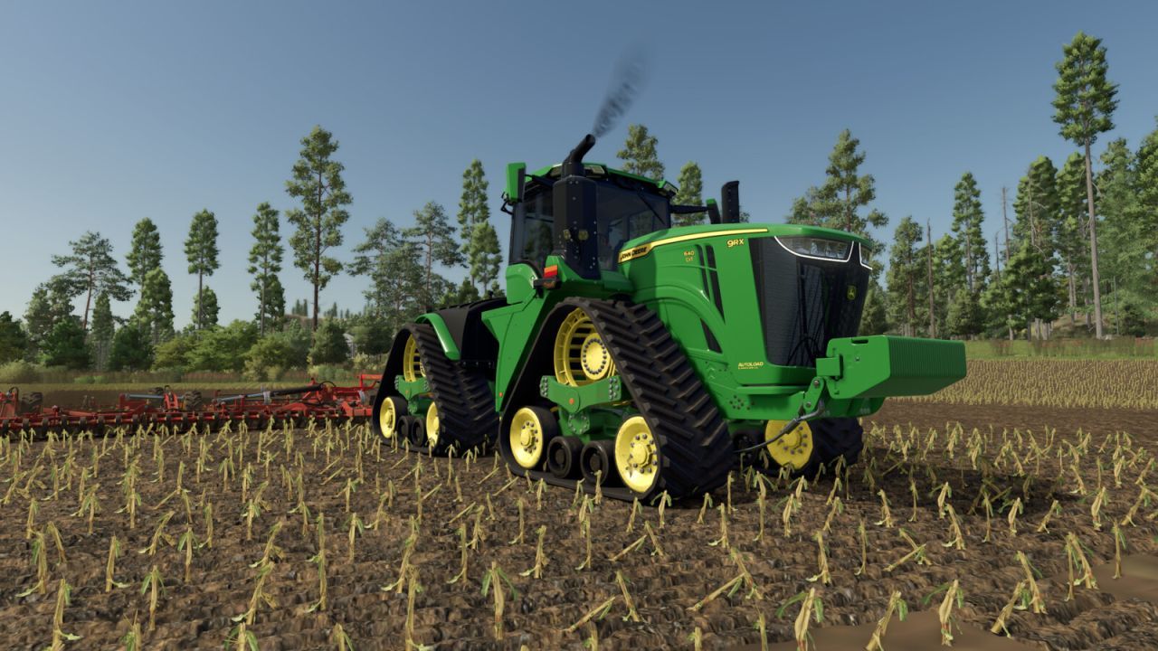 Потужний Пак John Deere 4213 Pack: Трактори 9R/9RX і Причіп для Farming Simulator 25