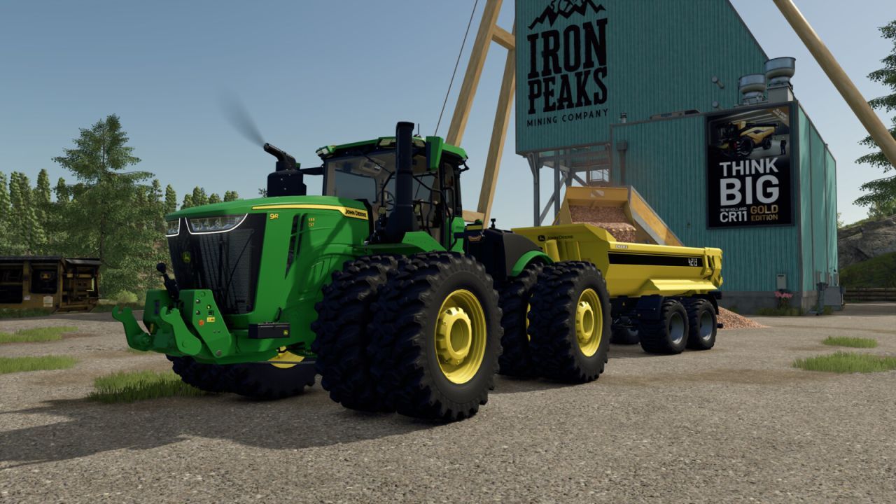Потужний Пак John Deere 4213 Pack: Трактори 9R/9RX і Причіп для Farming Simulator 25