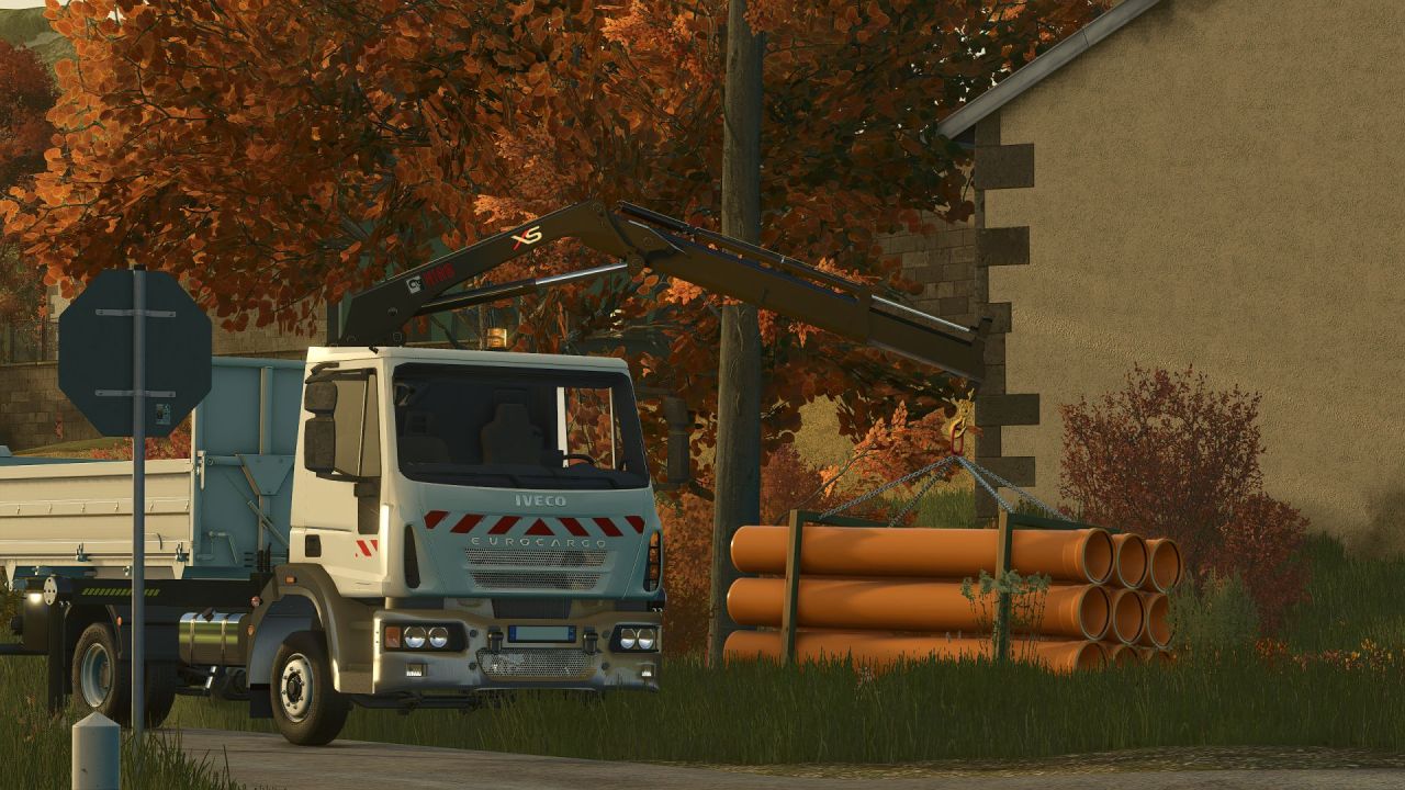 Потужна Вантажівка IVECO Eurocargo для Ландшафтних Робіт у Farming Simulator 25