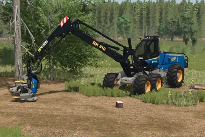 Потужний Лісозаготівельний Харвестер Rottne H21D Steep Slope Pack для Крутих Схилів у FS25