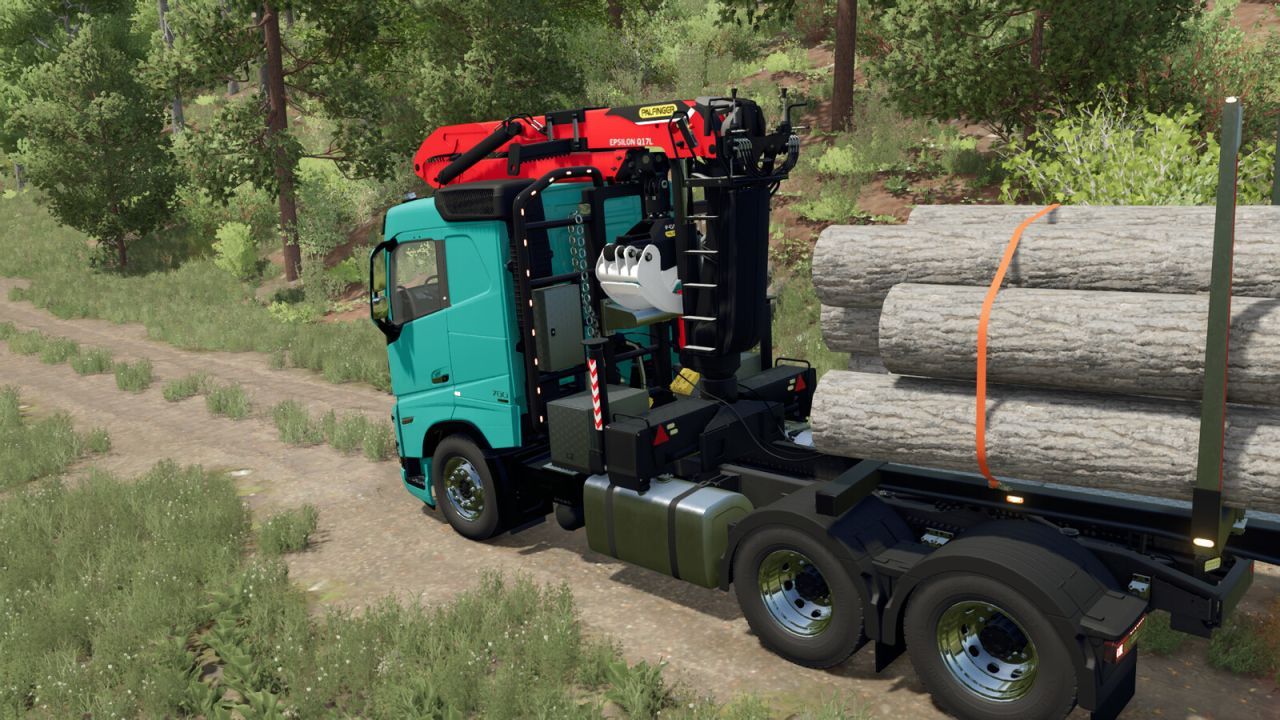 Ефективний Кран-маніпулятор Palfinger Universal L-Crane Pack для Volvo FH16 у Farming Simulator 25