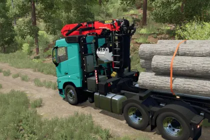 Efektywny Dźwig-manipulator Palfinger Universal L-Crane Pack dla Volvo FH16 w Farming Simulator 25