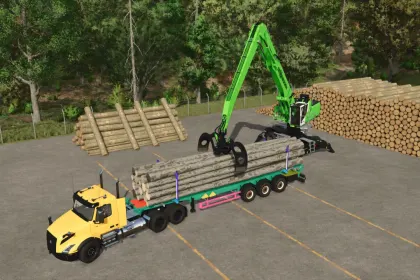 Przyczepa leśna bez platformy do Farming Simulator 25