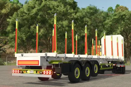 Forstanhänger ohne Plattform für Farming Simulator 25 — 3