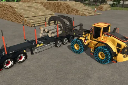 Forstanhänger ohne Plattform für Farming Simulator 25 — 4
