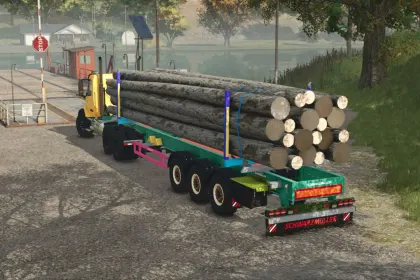 Forstanhänger ohne Plattform für Farming Simulator 25 — 5