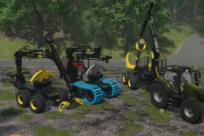 Efficient Ponsse Forwarder Trailer with Clambunk for FS25