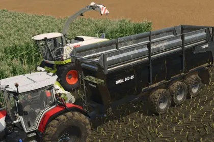 Ефективний Причіп Thievin Cortal 240-85 для Farming Simulator 25 — Велика Місткість і Надійність — 4