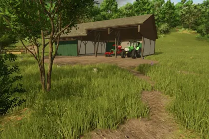 Атмосферний Пакет Старих Сараїв Old Barn Package для Реалістичної Ферми в FS25 — 1