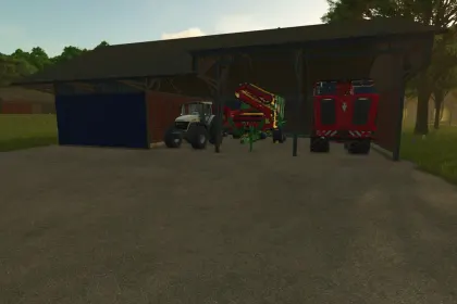 Атмосферний Пакет Старих Сараїв Old Barn Package для Реалістичної Ферми в FS25 — 2