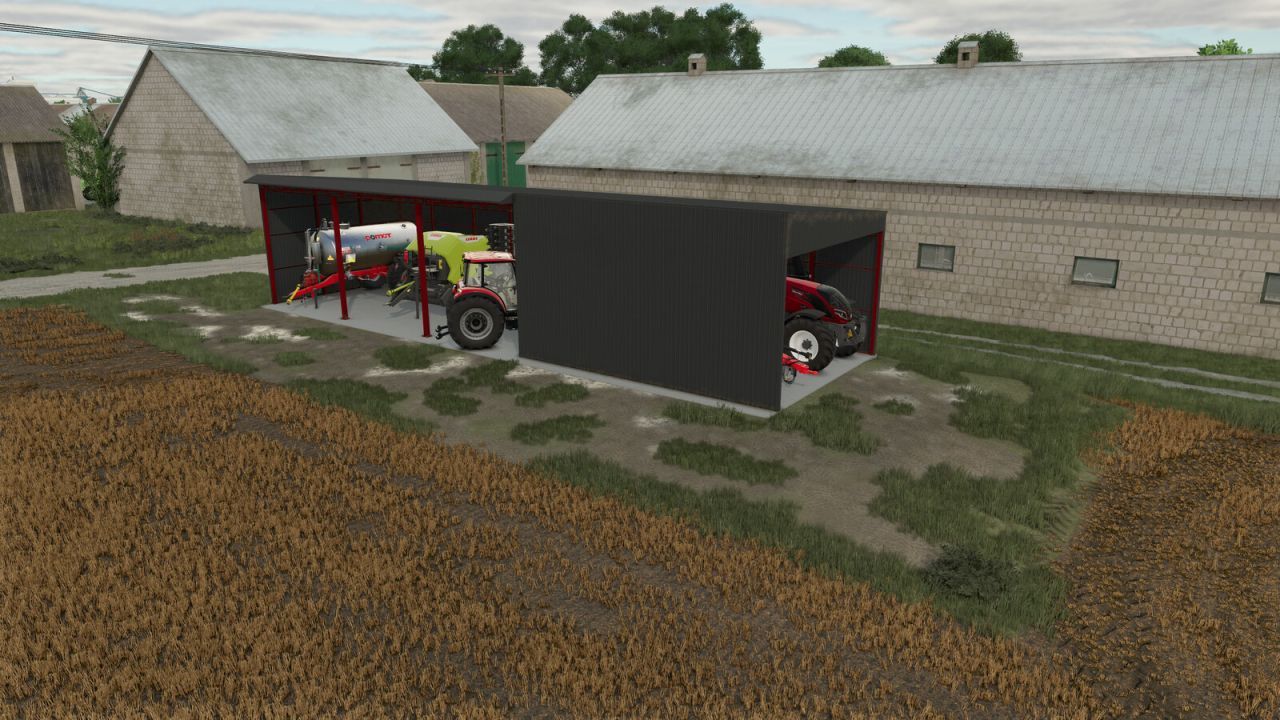 Новий Просторий Ангар Shed 20x6 для Farming Simulator 25 — Ідеальний Гараж для Техніки