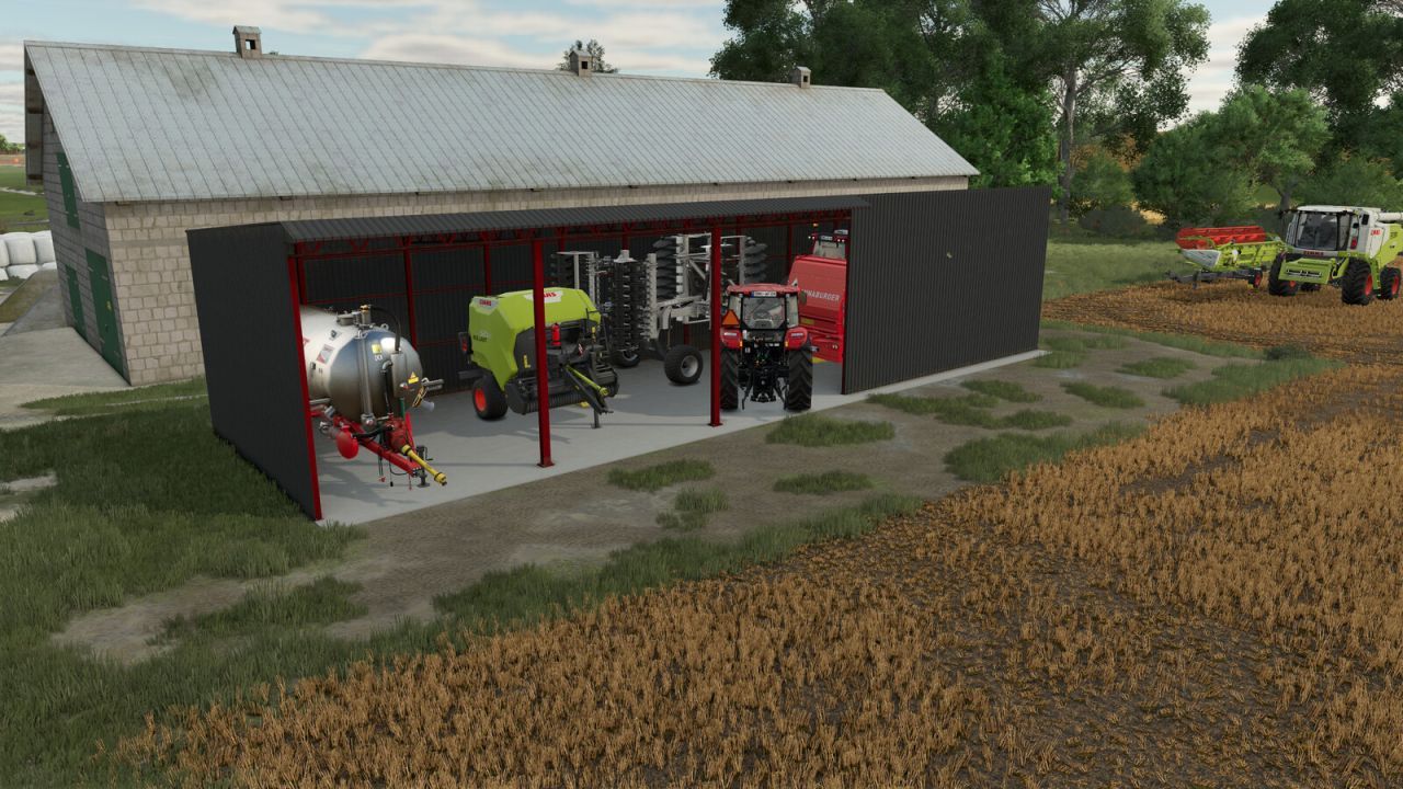 Новий Просторий Ангар Shed 20x6 для Farming Simulator 25 — Ідеальний Гараж для Техніки