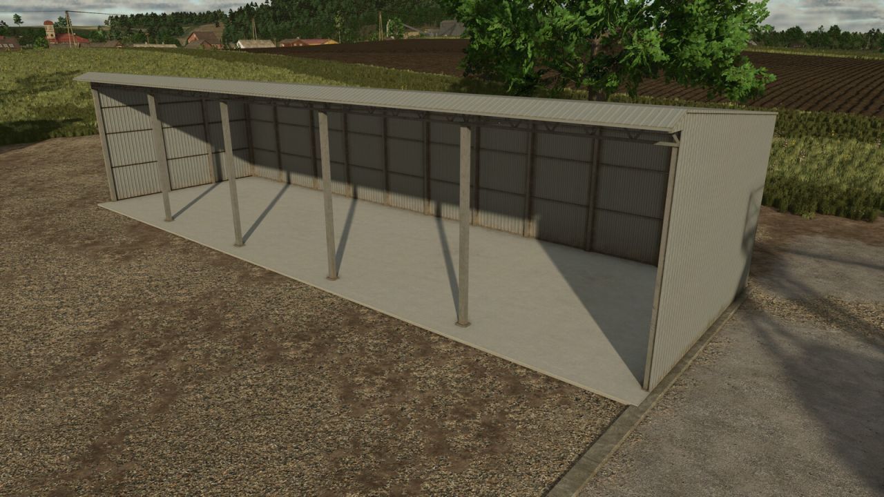 Новий Просторий Ангар Shed 20x6 для Farming Simulator 25 — Ідеальний Гараж для Техніки