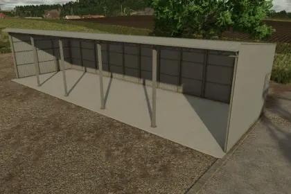 Новий Просторий Ангар Shed 20x6 для Farming Simulator 25 — Ідеальний Гараж для Техніки — 3