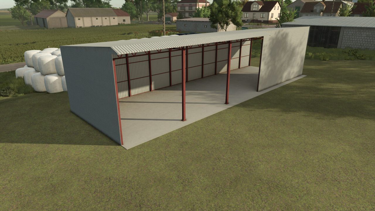 Новий Просторий Ангар Shed 20x6 для Farming Simulator 25 — Ідеальний Гараж для Техніки