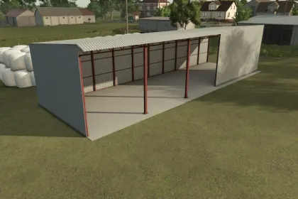 Новий Просторий Ангар Shed 20x6 для Farming Simulator 25 — Ідеальний Гараж для Техніки — 5