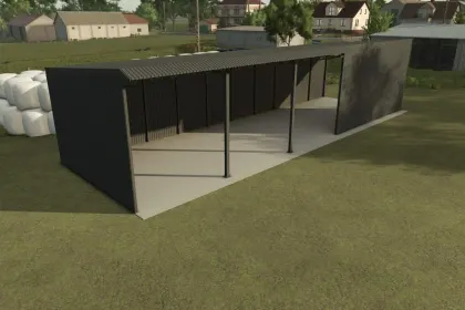 Новий Просторий Ангар Shed 20x6 для Farming Simulator 25 — Ідеальний Гараж для Техніки — 6