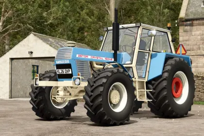 Легендарний Східний Трактор Zetor Crystal 16045 — Тюнінг, Світло та Фронтальний Навантажувач для FS25 — 1