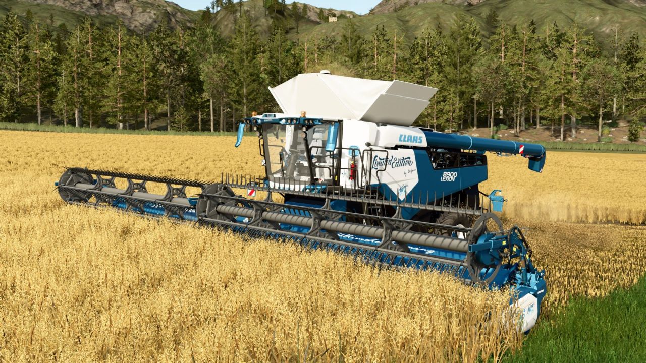 Легендарний Комбайн Claas Lexion 8900 Pack Limited Edition — Тюнінг, Більший Бункер та 45 км/год для FS25