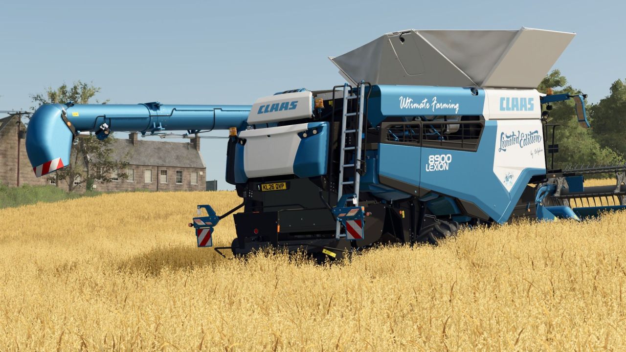 Легендарний Комбайн Claas Lexion 8900 Pack Limited Edition — Тюнінг, Більший Бункер та 45 км/год для FS25