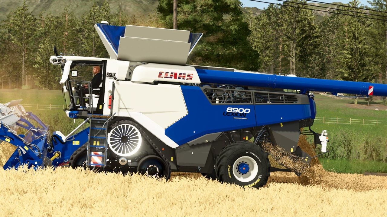 Легендарний Комбайн Claas Lexion 8900 Completely Customized — Максимальна Швидкість і Преміум Світло