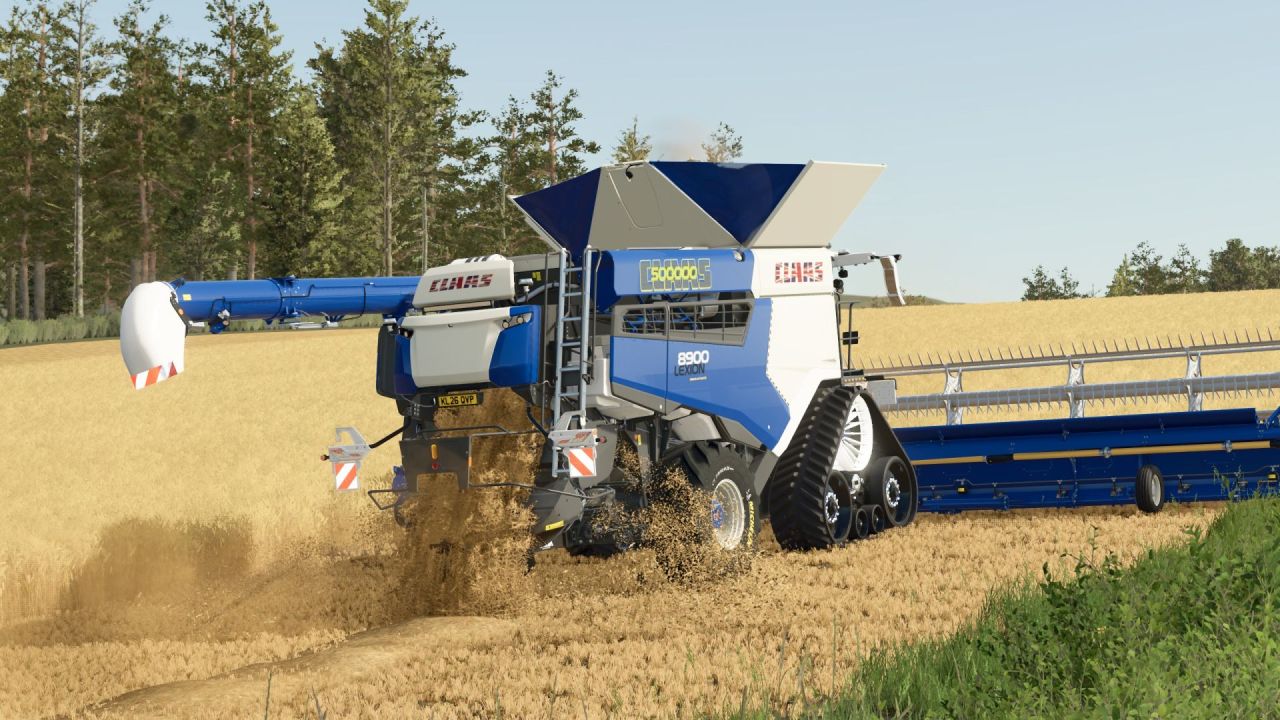 Легендарний Комбайн Claas Lexion 8900 Completely Customized — Максимальна Швидкість і Преміум Світло