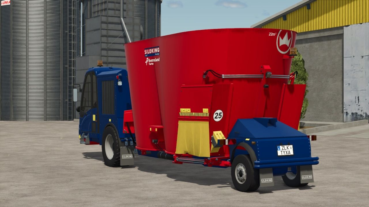 Самохідний вертикальний кормозмішувач об’ємом 22 м³.для Farming Simulator 25 - Скріншоти