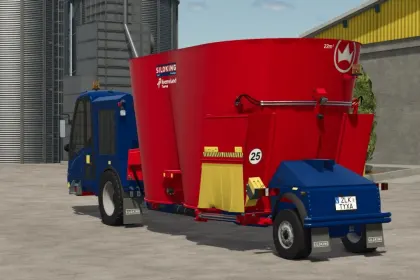 Самохідний вертикальний кормозмішувач об’ємом 22 м³.для Farming Simulator 25
