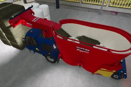 Самохідний вертикальний кормозмішувач об’ємом 22 м³.для Farming Simulator 25