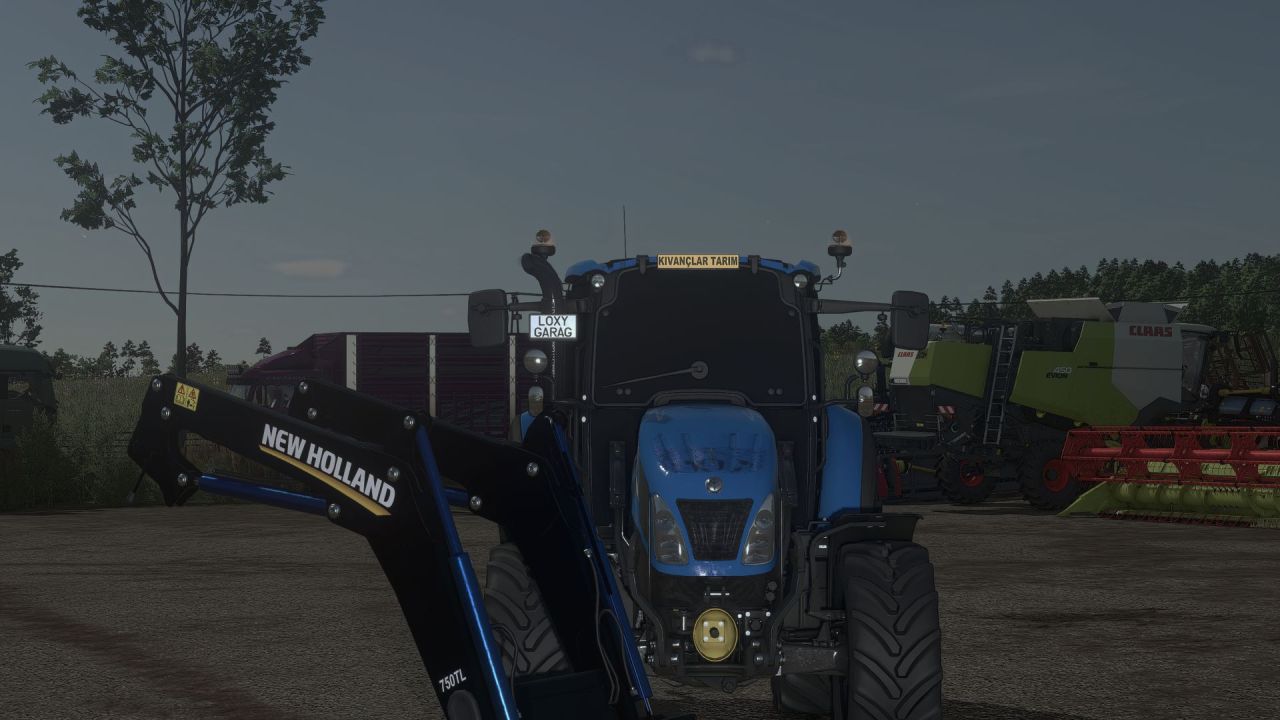 Стильний Трактор New Holland T5 Series зі Стробоскопами для Farming Simulator 25