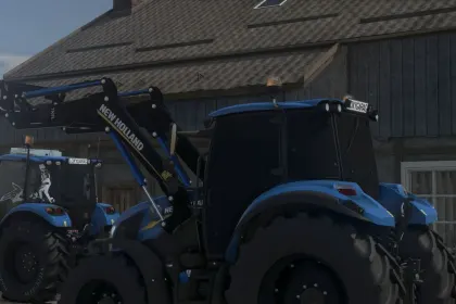 Стильний Трактор New Holland T5 Series зі Стробоскопами для Farming Simulator 25 — 3