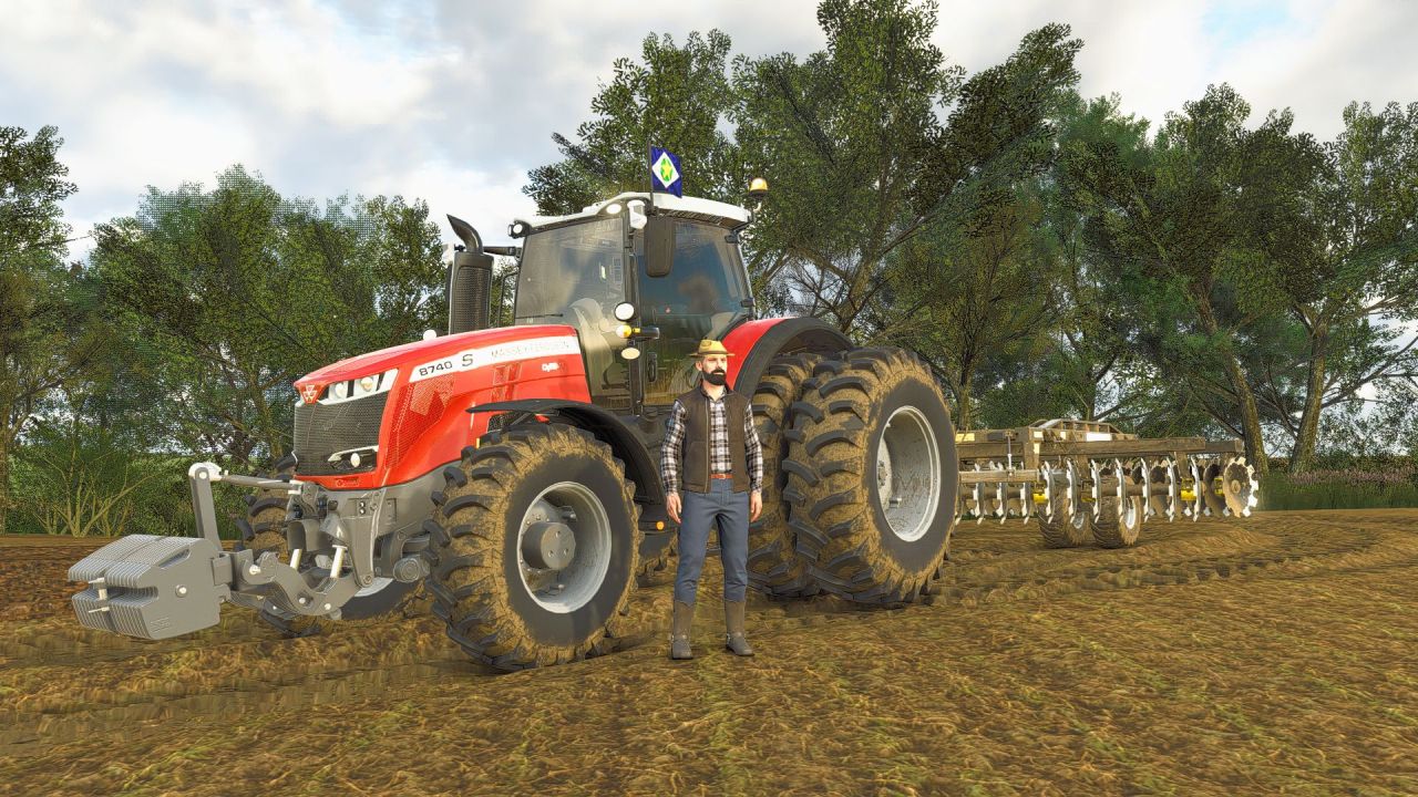 Потужний Трактор Massey Ferguson 8700S South America Series для Farming Simulator 25