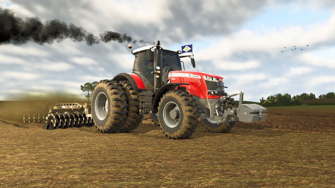 Потужний Трактор Massey Ferguson 8700S South America Series для Farming Simulator 25