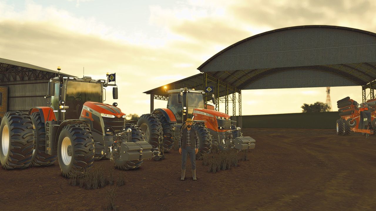 Потужний Трактор Massey Ferguson 8700S South America Series для Farming Simulator 25