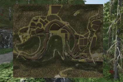 Нова Карта Jasper River Valley для Farming Simulator 25 — Лісозаготівля, Поїзд і Виробництва — 2