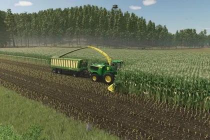 Нова Карта Jasper River Valley для Farming Simulator 25 — Лісозаготівля, Поїзд і Виробництва — 3