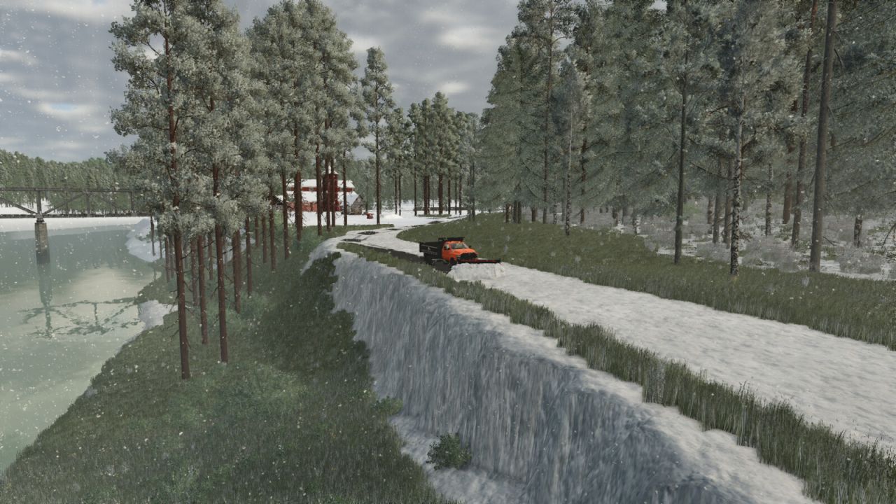 Нова Карта Jasper River Valley для Farming Simulator 25 — Лісозаготівля, Поїзд і Виробництва