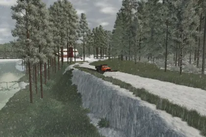 Нова Карта Jasper River Valley для Farming Simulator 25 — Лісозаготівля, Поїзд і Виробництва — 4