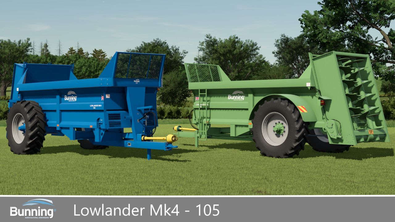 Ефективний Розкидач Bunning Lowlander Mk4 105 — Ідеальний для Середніх Господарств у FS25